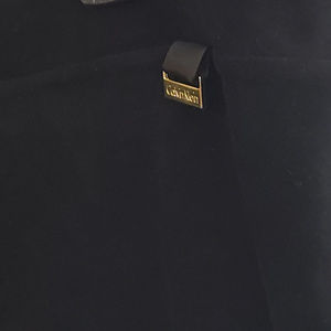 Calvin Klein Black Faux Suede Skirt